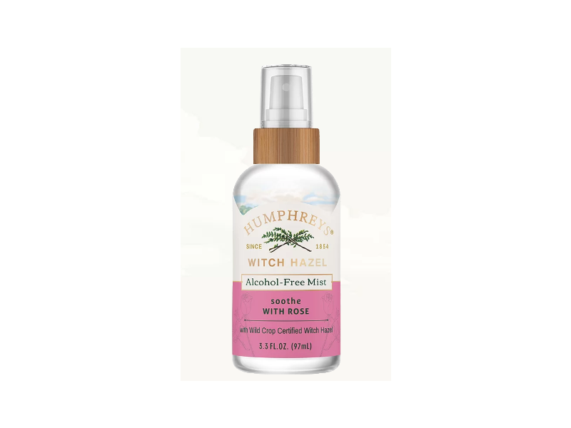 Humphrey Witch Hazel Alcohol-Free Mist, Rose, 3.3. fl oz/97 mL
