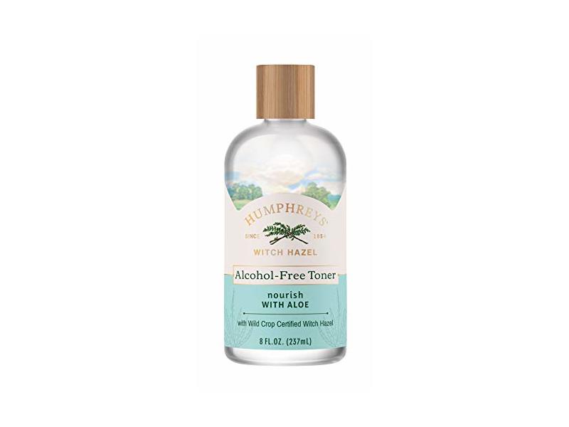Humphreys Witch Hazel Alcohol-Free Toner, Aloe, 8 fl oz
