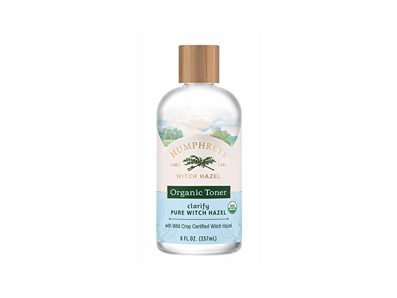 Humphreys Witch Hazel Organic Toner, Clarify, 8 fl oz/236 mL