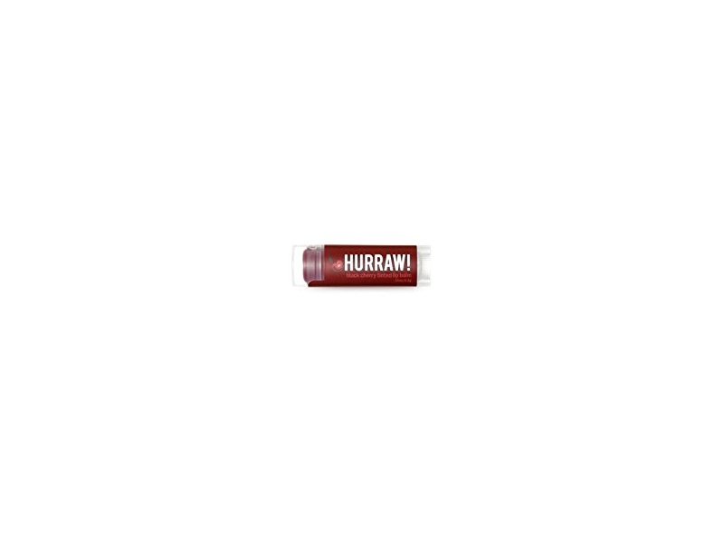 Hurraw All Natural Lip Balm, Black Cherry, 0.15 oz/4.3 g