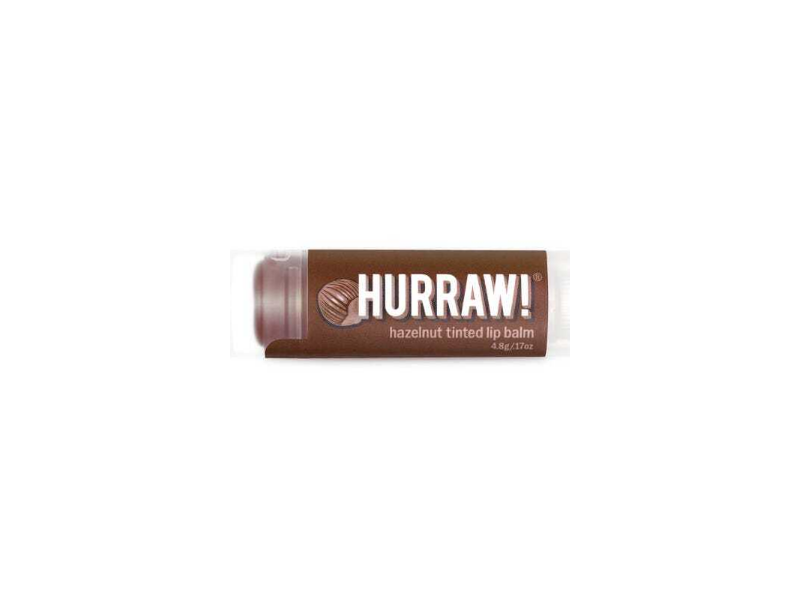 Hurraw Hazelnut Tinted Lip Balm, 0.17 oz, 4.8 g