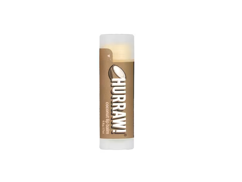 Hurraw! Lip Balm, Coconut, 0.17 oz/4.8 g
