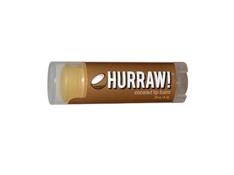 Hurraw Lip Balm, Coconut, 0.17 oz/4.8 g