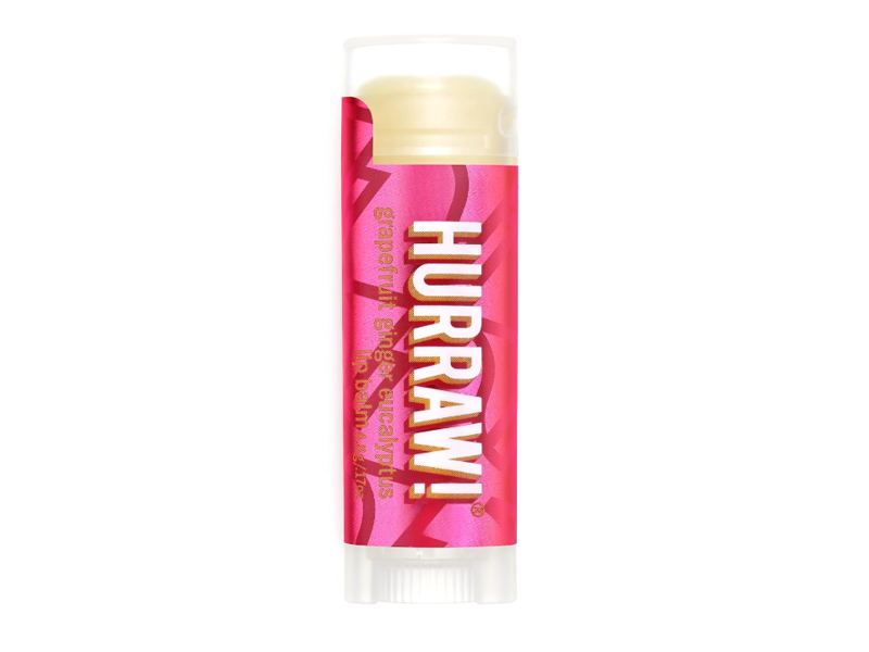 Hurraw! Lip Balm, grapefruit, Ginger, Eucalyptus, 0.17 oz/4.8 g