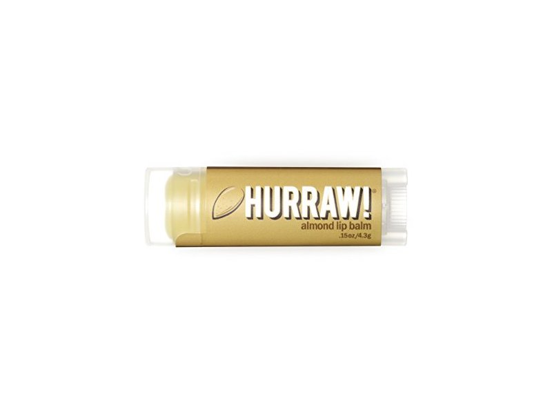Hurraw! Lip Balms, Almond, 0.15 oz