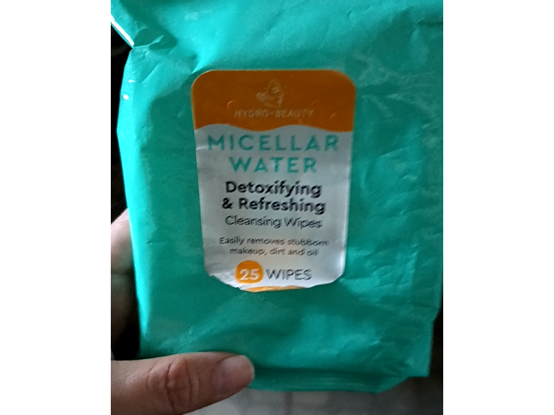 Hydro Beauty Micellar Water Cleansing Wipes, 25 Count