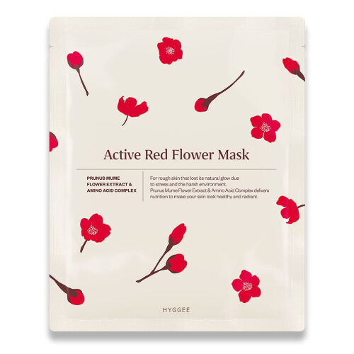 Active Red Flower Mask