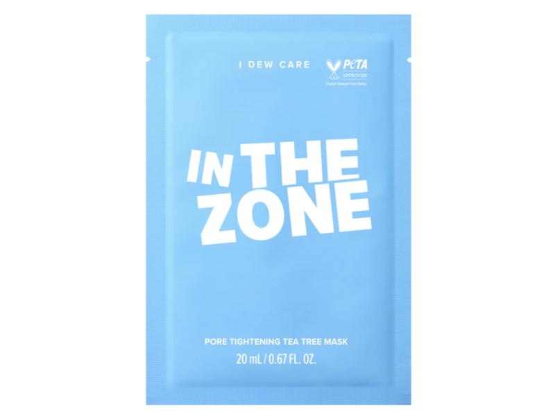 I Dew Care Pore Tightening Tea Mask, In The Zone, 0.67 fl oz/20 mL