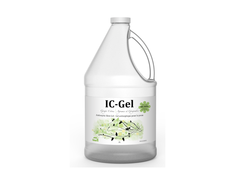 IC-Gel Antiseptic Skin Gel, Ginger Citrus, 4 L