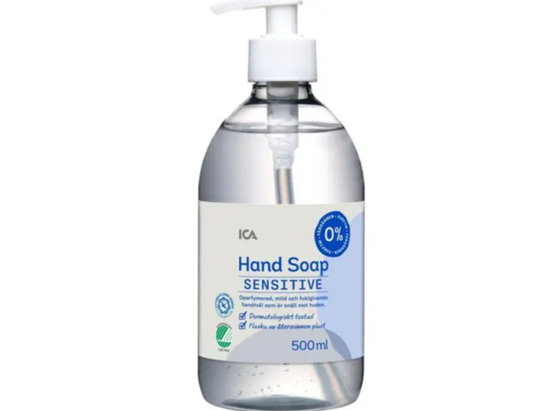 Ica Sensitive Hand Soap, 500 mL