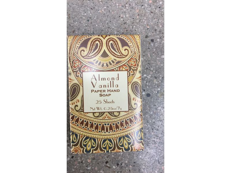 Indigo Beautie Co Paper Hand Soap, Almond Vanilla