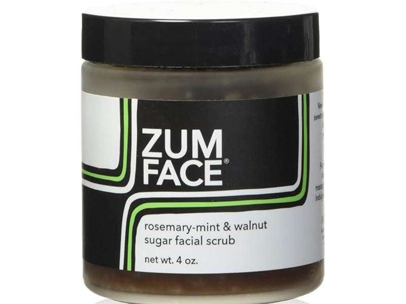 Indigo Wild Zum Face Facial Scrub, Rosemary-Mint & Walnut Sugar, 4 oz