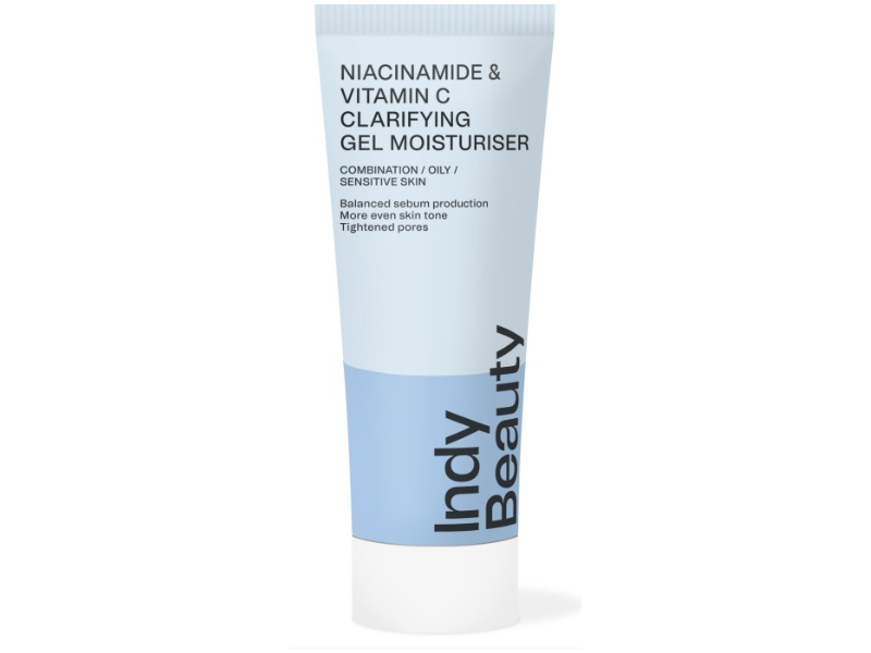 Indy Beauty Clarifying Gel Moisturizer, Niacinamide & Vitamin C, 50 mL