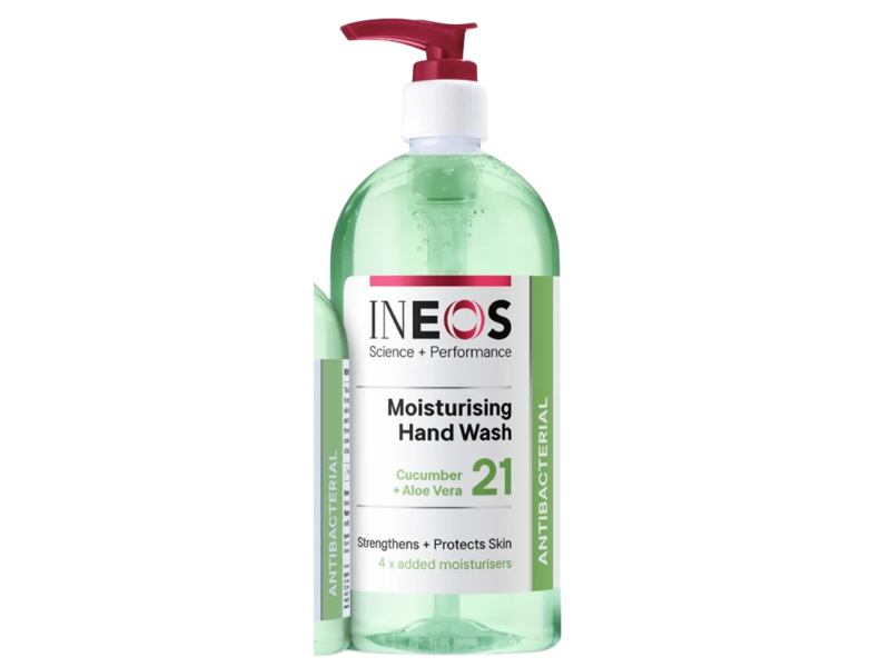 Ineos Moisturising Hand Wash, Cucumber + Aloe Vera, 500 mL, Pack Of 6