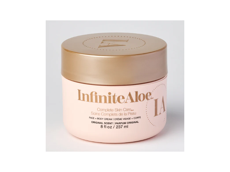 Infinite Aloe Complete Skin Care Face + Body Cream, Original Scent, 8 fl oz/237 mL