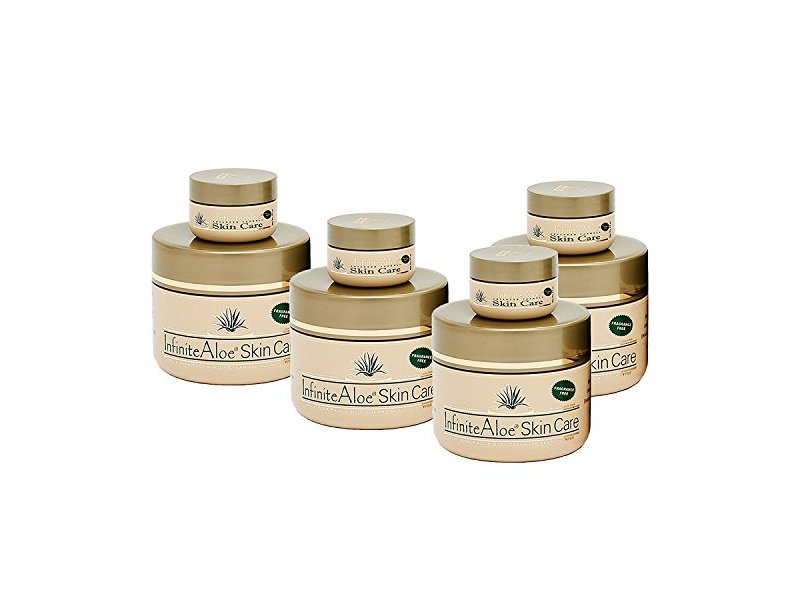 Infinite Aloe Skin Care Cream, Fragrance Free, 8oz. - 4 Jars