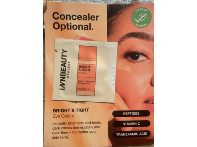 Innbeauty Project Bright & Tight Eye Cream, 0.01 oz/0.5 g