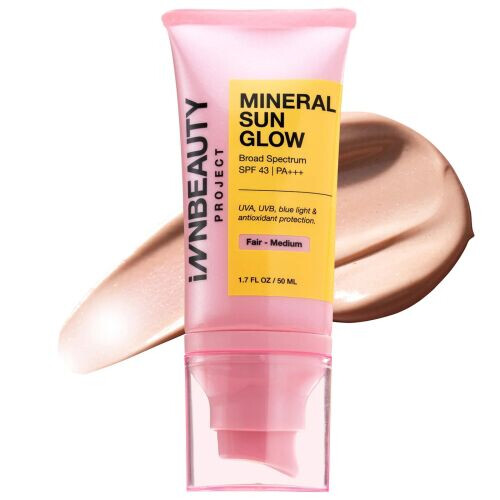 Mineral Sun Glow Broad Spectrum SPF 43 PA+++ With Peptides And Vitamin C