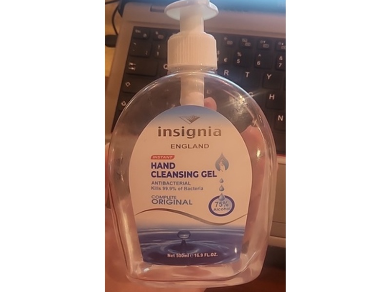 Insignia England Hand Cleansing Gel, Complete Original, 16.9 fl oz/500 mL