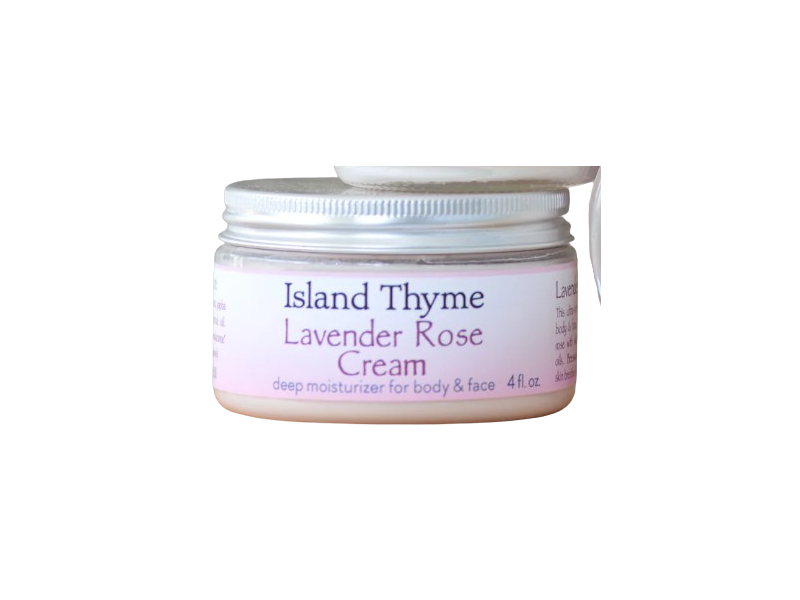Island Thyme Body & Face Cream, Lavender Rose, 4 fl oz