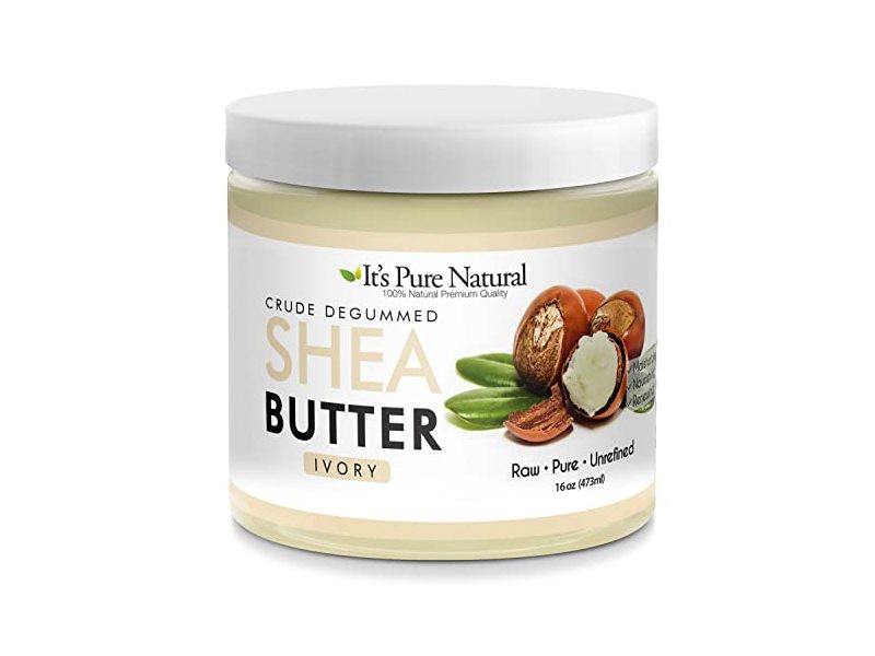 It's Pure Natural Crude Degummed Shea Butter, 16 oz/473 mL