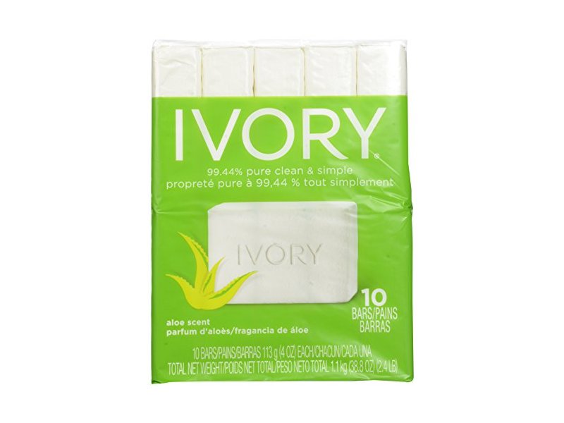 Ivory Bar, Aloe, 4 oz (10 count)