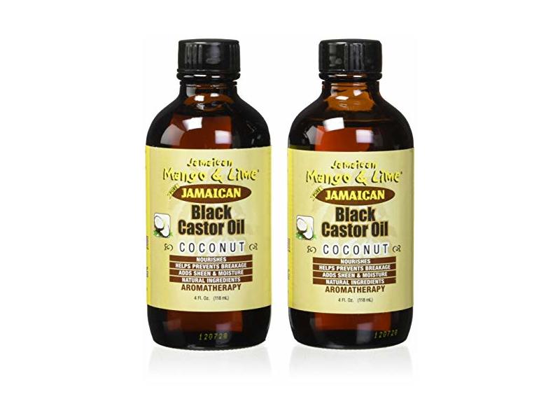 Jamaican Mango & Lime Black Castor Oil, Coconut, 4 fl oz/118 mL, Pack Of 2