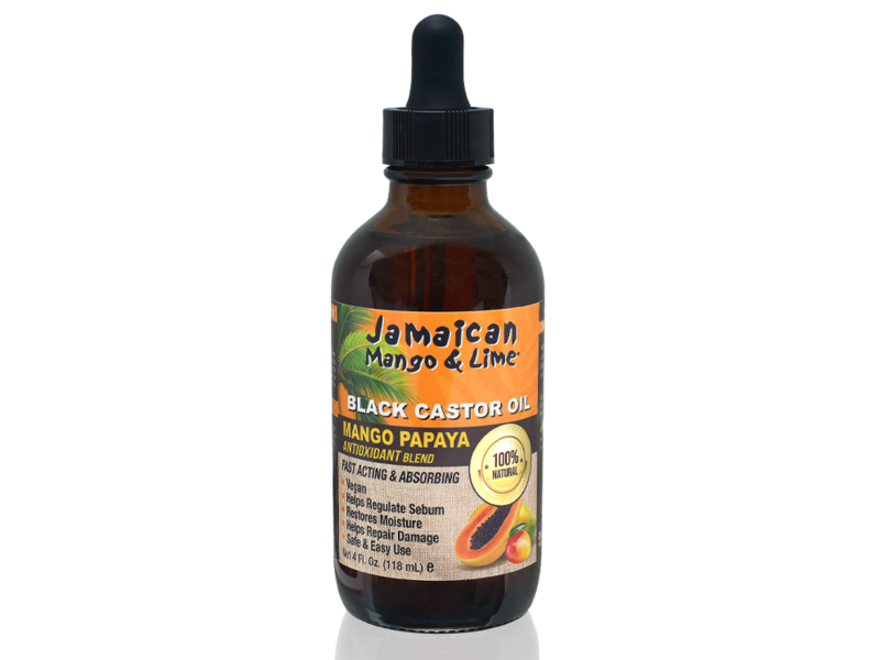 Jamaican Mango & Lime Black Castor Oil, Mango Papaya, 4 fl oz/118 mL