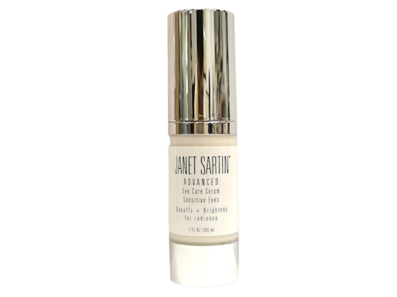Janet Sartin Advanced Eye Care Serum, Depuffs + Brightens, 1 fl oz/30 mL