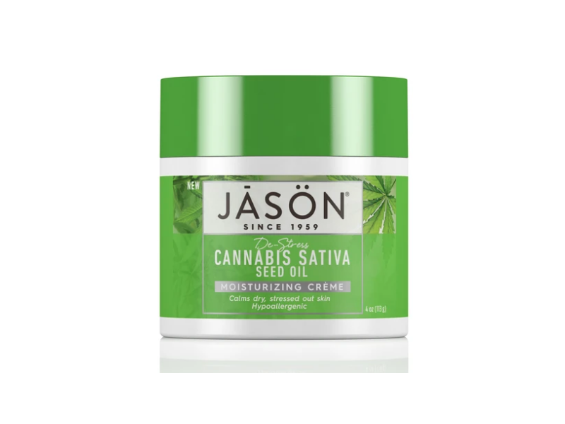Jason Moisturizing Creme, Cannabis Sativa Seed Oil, 4 oz/113 g