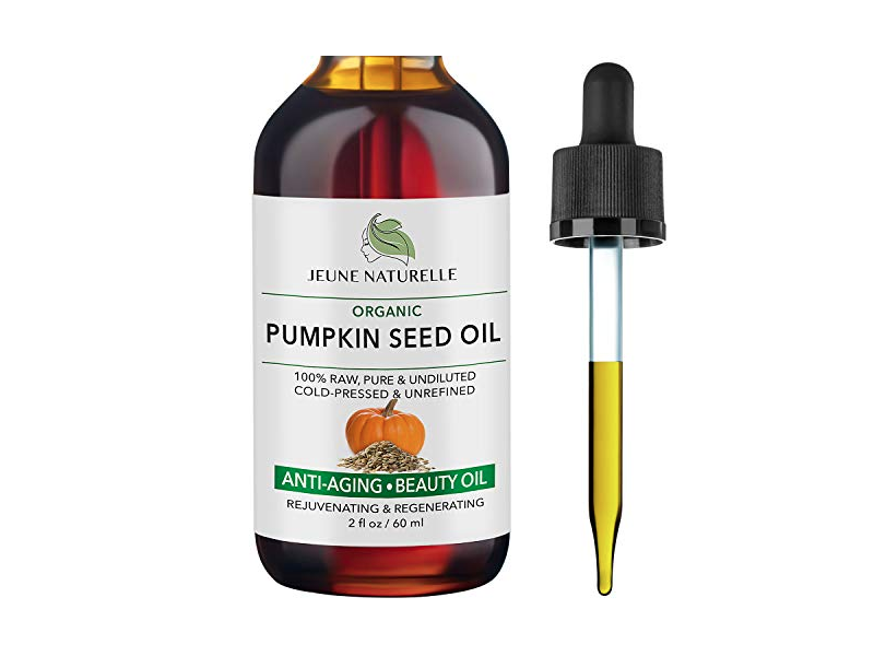 Jeune Naturelle Organic Pumpkin Seed Oil, Anti-Aging Beauty Oil, 2 fl oz/60 mL