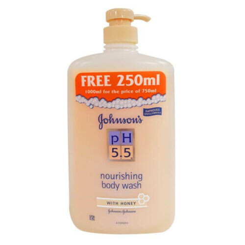 Johnson's PH 5.5 Nourishing Body Wash With Honey