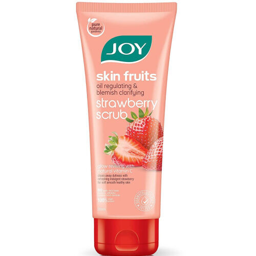 Skin Fruits Oil Regulating And Blemish Clarifying Strawberry Face Scrub With Natural Vitamin C