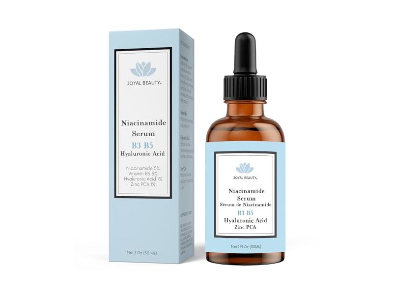 Joyal Beauty Niacinamide Serum, B3 B5 Hyaluronic Acid, 1 oz/30 mL