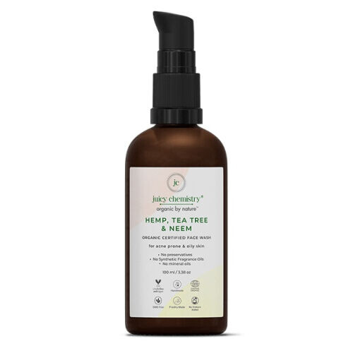 Hemp, Tea Tree & Neem Organic Face Wash