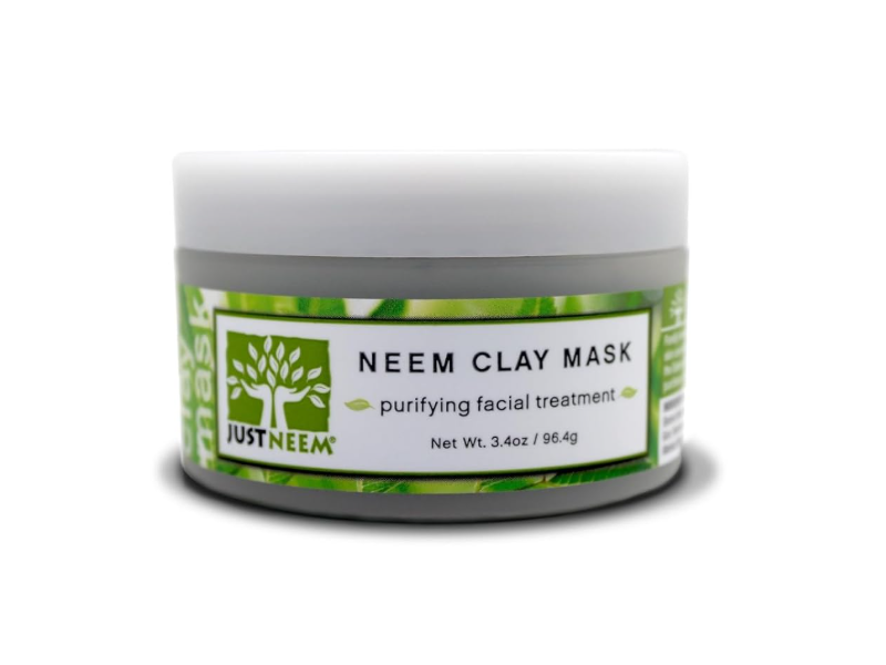 Just Neem Purifying Facial Treatment Clay Mask, 3.4 oz/96.4 g