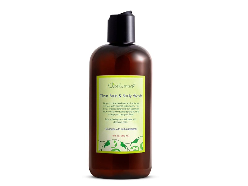 Just Nutritive Clear Face & Body Wash, 16 fl oz/473 mL