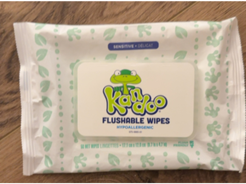 Kandoo Sensitive Flushable Wipes, Hypollergenic, 50 sheets, 3 count