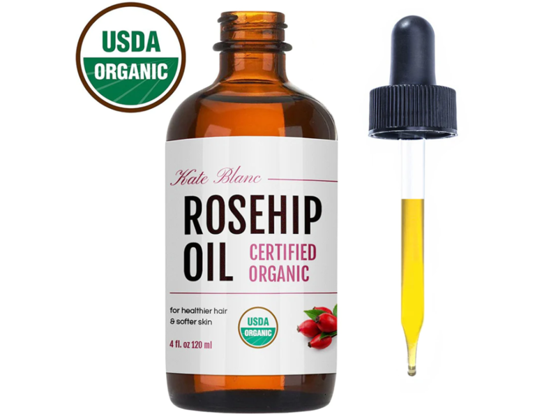 Kate Blanc Certified Organic Rosehip Seed Oil, 4 fl oz/120 mL