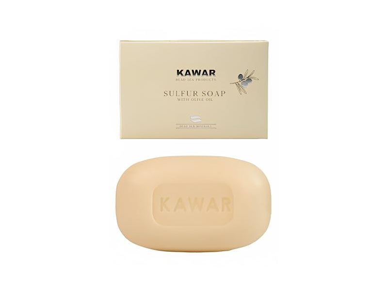 Kawar Sulfur Soap, Olive Oil, 4.2 oz/120 g