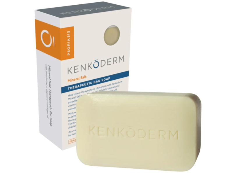 Kenkoderm Therapeutic Bar Soap, Mineral Salt, 4.25 oz/120 g