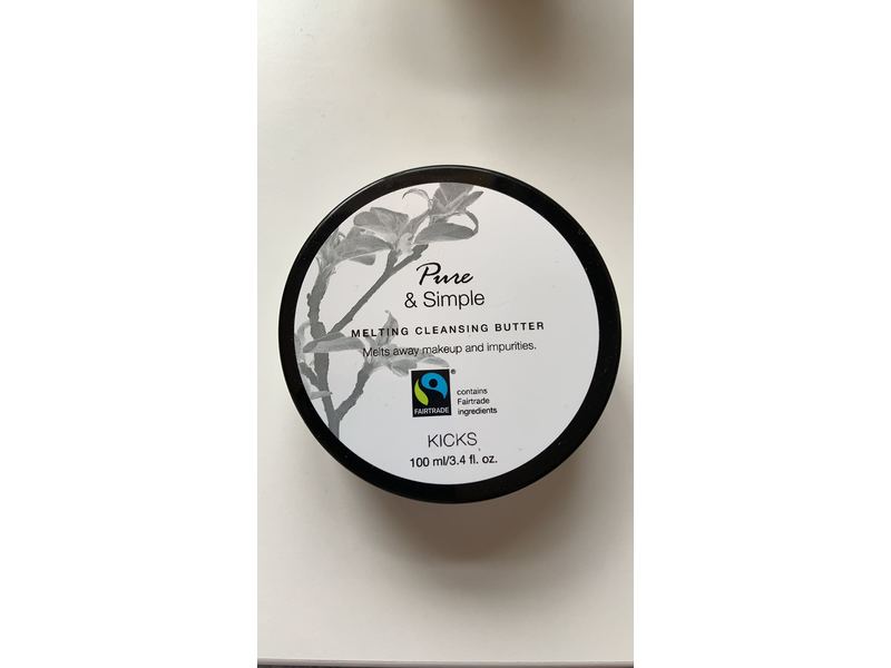 Kicks Pure & Simple Melting Cleansing Butter, 3.4 fl oz/100 mL