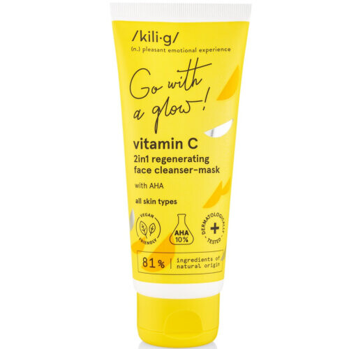 Kili·g Vitamin C 2in1 Regenerating Face Cleanser-mask