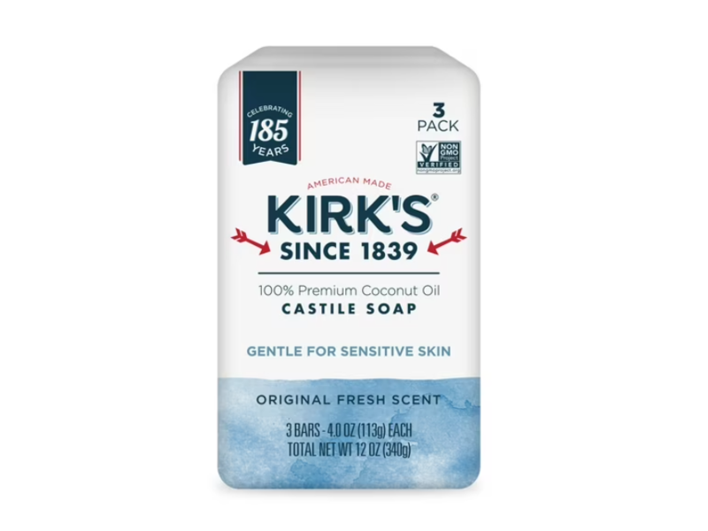 Kirk's Castile Soap, Original Fresh Scent, 4 oz/113 g, Count 3