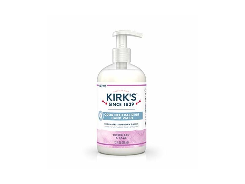 Kirk's Odor Neutralizing Hand Wash, Rosemary & Sage, 12 fl oz/355 mL