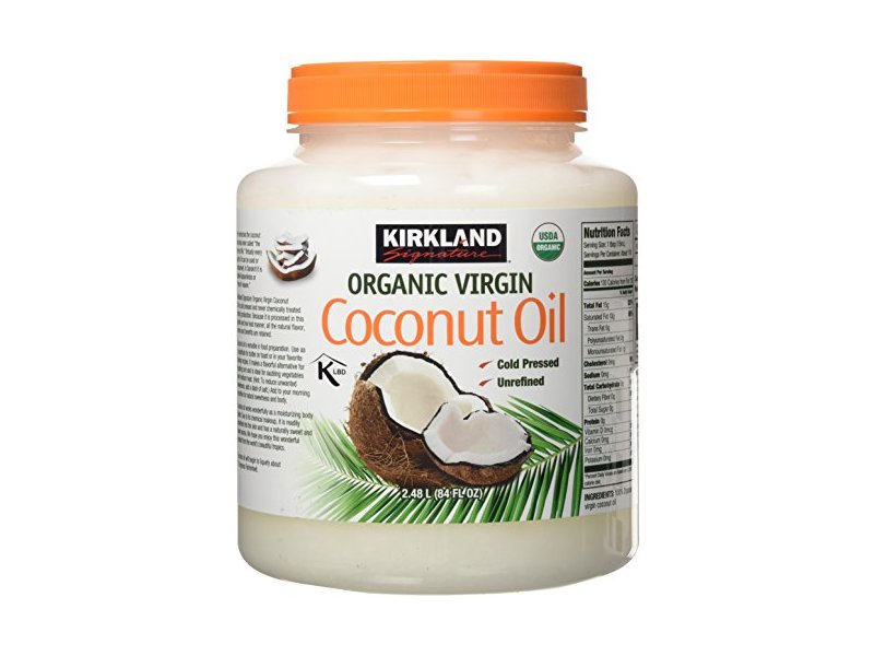 Kirkland Signature Organic Virgin Coconut Oil, Cold Pressed, 84 fl oz/2.48 L