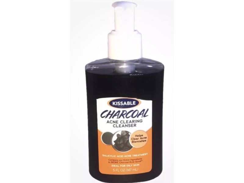 Kissable Charcoal Acne Clearing Cleanser, 5 fl oz/147 mL