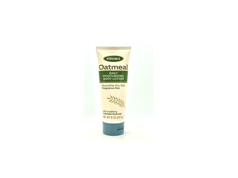 Kissable Daily Moisturizing Body Lotion, Colloidal Oatmeal, 8 fl oz/236 mL