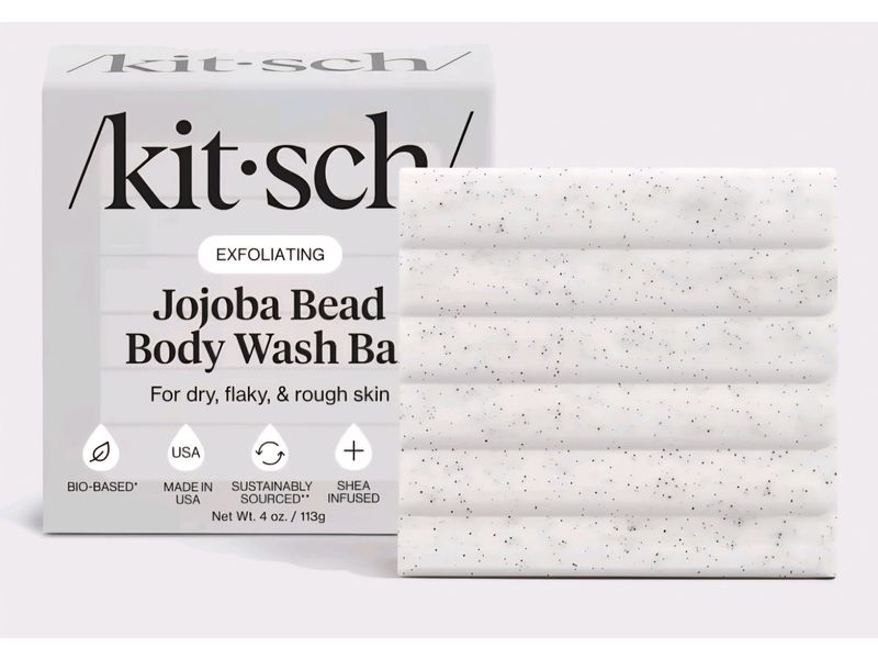 kitsch Exfoliating Jojoba Bead Body Wash Bar, 4 oz/113 g