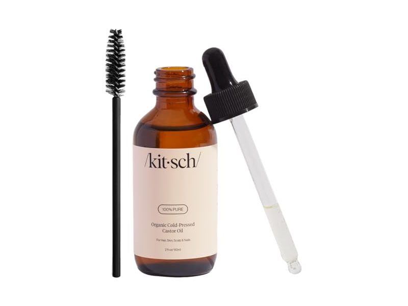 Kitsch Organic Cold-Pressed Castor Oil, 2 fl oz/60 mL